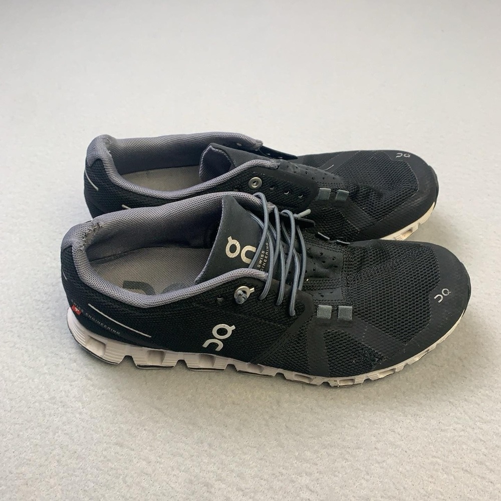 On Cloud Shoes Womens Size 7.5 Black CloudTec Running Sneakers Breathable Mesh